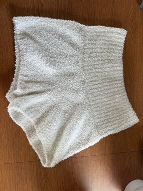 Cozy White Lounge Shorts